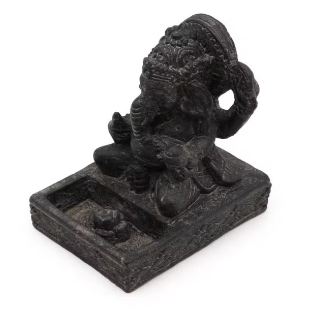 Ganesh r�gelsesholder i Feng Shui-design � sort antik