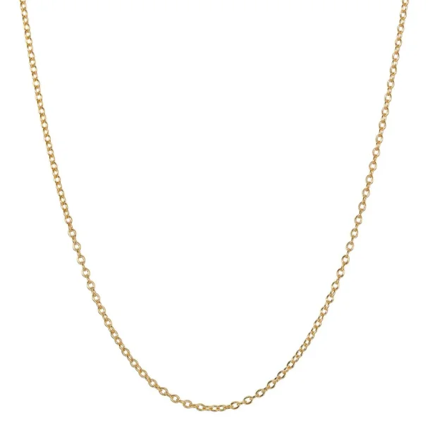 Forgyldt sterlings�lv halsk�de 14 karat
