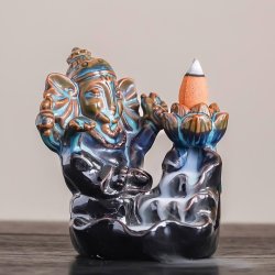 Keramisk Ganesha backflow-r�gelsesbr�nder