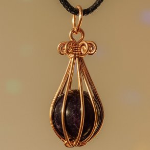 Ametyst kugle vedhng