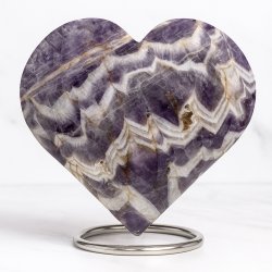 Bnd Ametyst hjerte m.stand