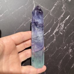 Regnbue fluorit t�rn 141 mm
