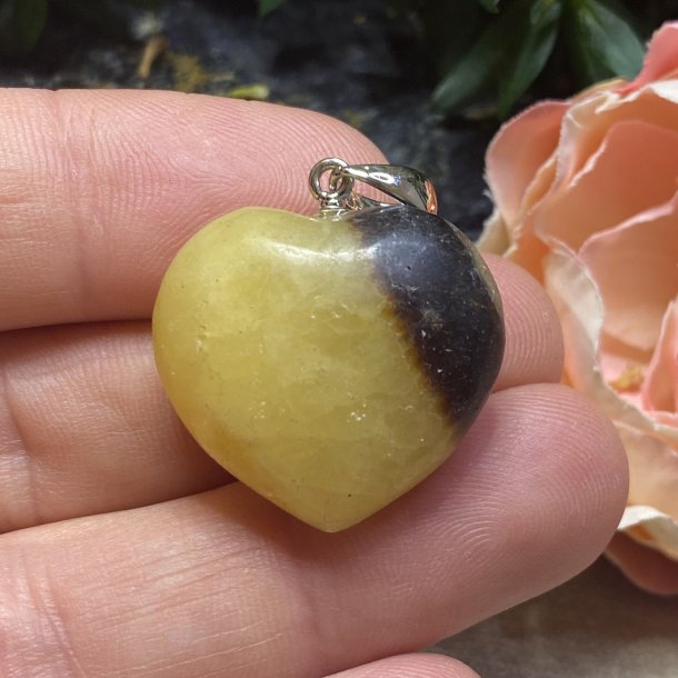 Septarie hjerte vedhng