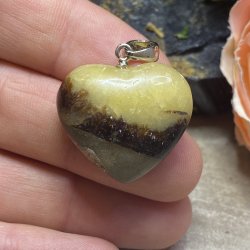 Septarie hjerte vedhng