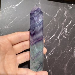 Regnbue fluorit t�rn 134 mm