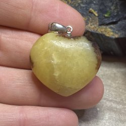 Septarie hjerte vedhng