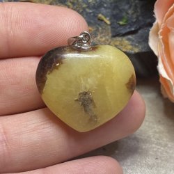 Septarie hjerte vedhng