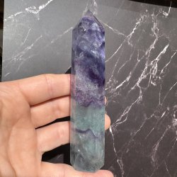 Regnbue fluorit t�rn 134 mm