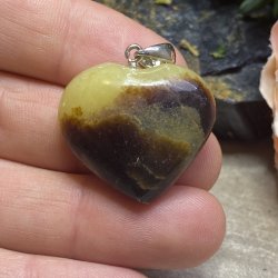 Septarie hjerte vedhng