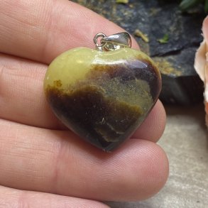 Septarie hjerte vedhng