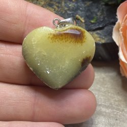 Septarie hjerte vedhng