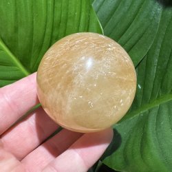 Orange calcit kugle 59mm