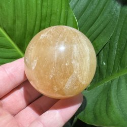 Orange calcit kugle 59mm