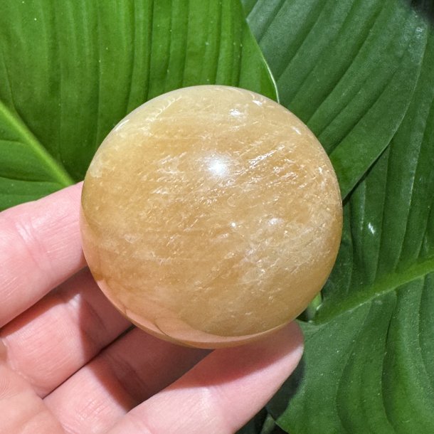 Orange calcit kugle 59mm