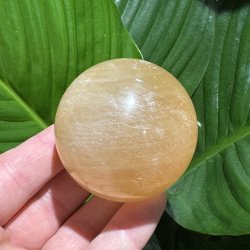 Orange calcit kugle 58mm