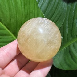 Orange calcit kugle 58mm