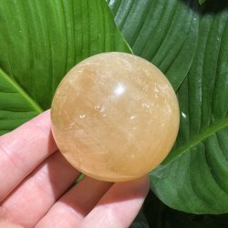 Orange calcit kugle 58mm