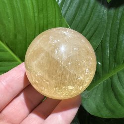 Orange calcit kugle 58mm