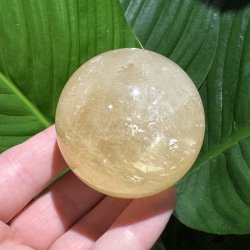 Orange calcit kugle 58mm