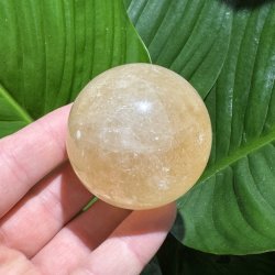 Orange calcit kugle 54mm