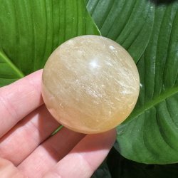 Orange calcit kugle 54mm