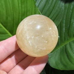 Orange calcit kugle 54mm