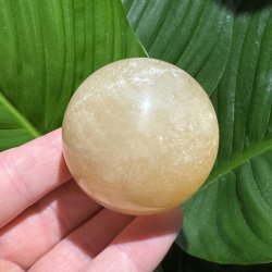 Orange calcit kugle 54mm