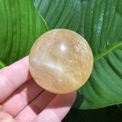 Orange calcit kugle 53mm