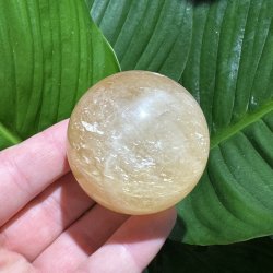 Orange calcit kugle 53mm