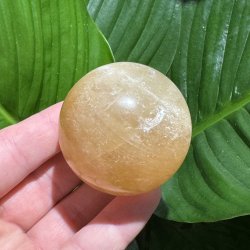 Orange calcit kugle 53mm