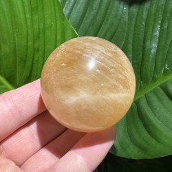 Orange calcit kugle 53mm
