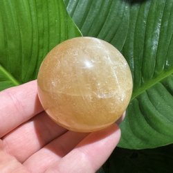 Orange calcit kugle 53mm