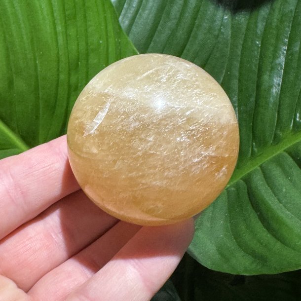 Orange calcit kugle 53mm