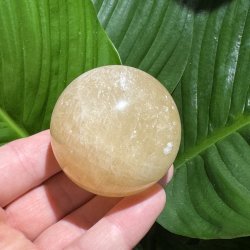 Orange calcit kugle 54mm