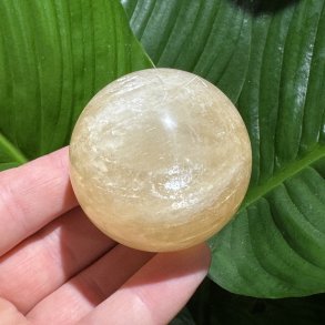 Orange calcit kugle 54mm