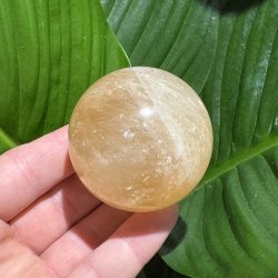 Orange calcit kugle 55mm