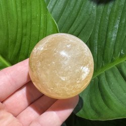 Orange calcit kugle 55mm