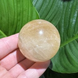 Orange calcit kugle 55mm