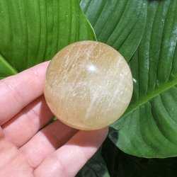 Orange calcit kugle 55mm