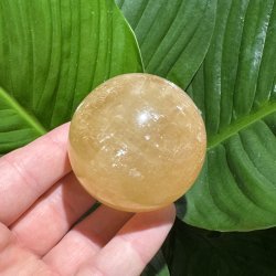 Orange calcit kugle 56mm