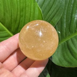 Orange calcit kugle 56mm