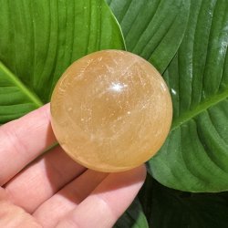 Orange calcit kugle 56mm