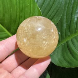Orange calcit kugle 56mm