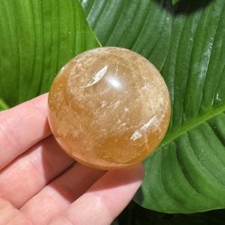 Orange calcit kugle 54mm