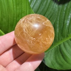 Orange calcit kugle 54mm