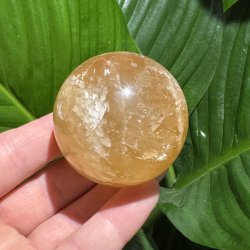 Orange calcit kugle 54mm