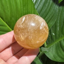 Orange calcit kugle 54mm