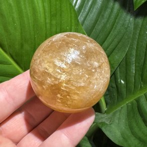 Orange calcit kugle 54mm