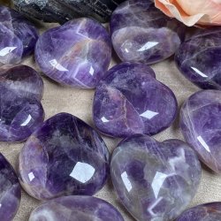 Ametyst hjerter 30mm