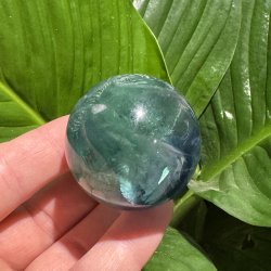 Regnbue fluorit kugle 45mm